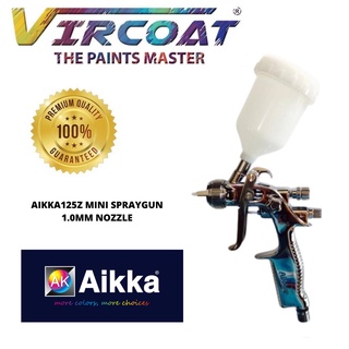 AIKKA HVLP and Water Paint Gravity Feed Spray Gun 125Z with 125ml Cup