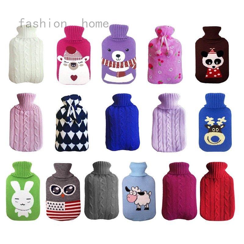 Large Knit Hot Water Bag Bottle Cover Case Heat Warm Keeping Coldproof Home 1PC