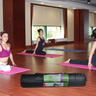 🔥【yoga mat bag】 67cm Portable Yoga Pilates Mat Mesh Case Bag (1)