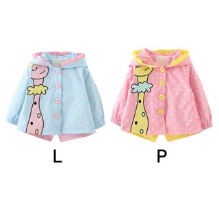 Spring Autumn Girls Windbreaker Coat Baby Kids Cute Cotton Outwear Toddler Baby Kids Coats Jacket Clothing