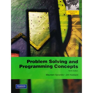 Problem Solving & Programming Concepts: International Edition, 9th edition by Maureen Sprankle & Jim Hubbard