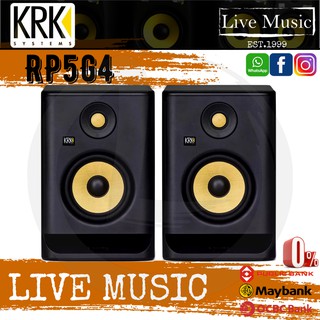 KRK RP5G4 Rokit Powered 5 Generation 4 Active Studio Monitors - Black (Pair)