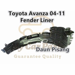 Toyota Avanza 04-11 FRONT REAR Fender Liner (Daun Pisang)