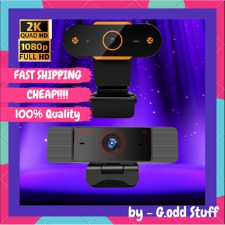 [READY STOCK] 2K,1080P Digital Webcam for PC computer Laptop Built-in MIc USB 2.0