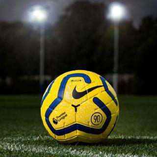 Premier League 2019-2020 Season Nike Hi-Vis Merlin Bola Sepak Winter Top No.5 Soccer Football Soft PU Ball (1)