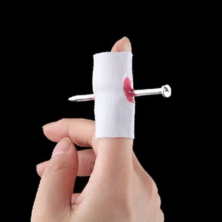 Bloody Prank Joke Toy Fake Nail through Finger Trick Magic Scary MSOP