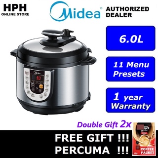MIDEA Pressure Cooker MY-12LS605A (6.0L) / MY-CH502A (5.0L) Periuk Tekanan 高压锅【HPH】