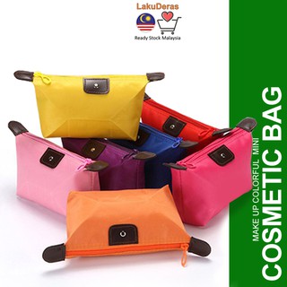 FAST🇲🇾SHIPx50pcs Beg Make Up Cosmetic Bag Travel Pouch Zip Lady Dompet Makeup Colourful Mini Beg Wallet Travel Women