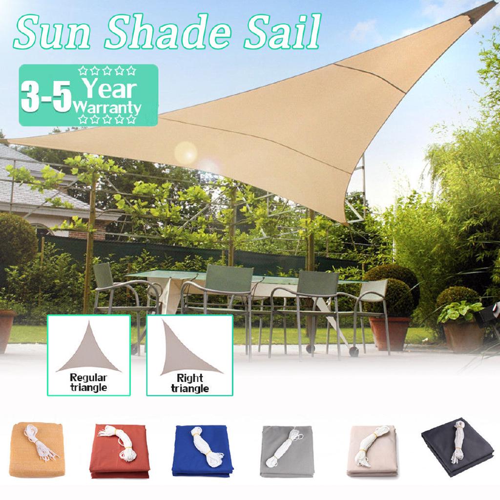 280GSM/300D Triangle Sun Shade Sail Garden Patio Awning Canopy Sunscreen Anti-UV