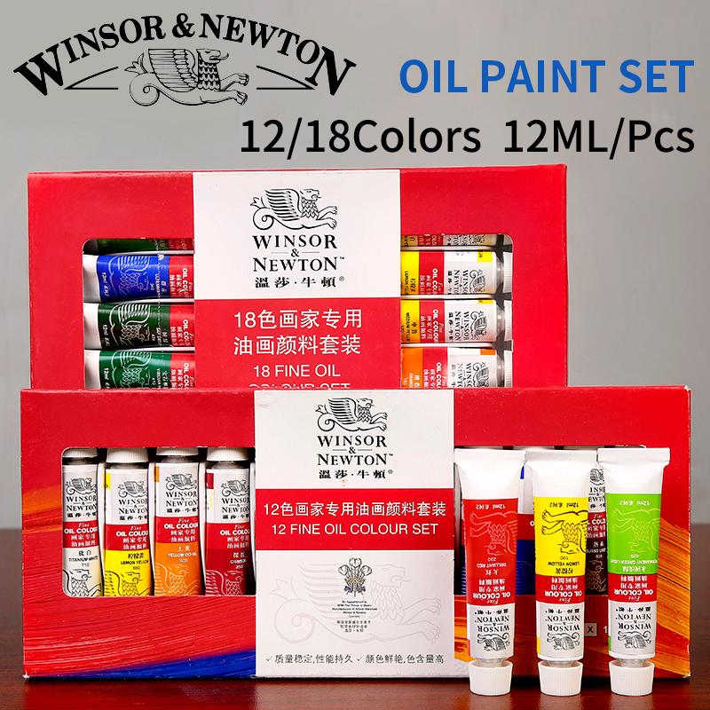 Professional 12/18Colors Oil Paint Set Painting Pigment For Artist School Student Acuarelas Art Supplies