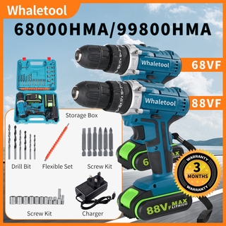 3 months warranty 99800hma impact can drill wall rechargeable Electric Cordless Drill 1/2 Battery 25-speed tools cordless screwdriver cordless drill electric drill