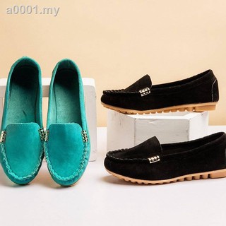 Plus Size 35-44 Ladies Comfortable Baitao Flat-bottomed Bean Shoes