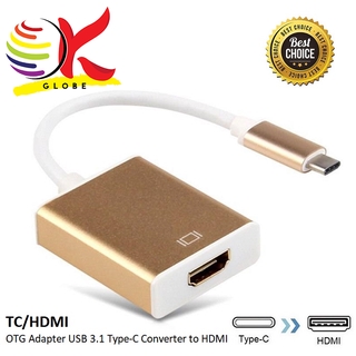 OTG ADAPTER USB 3.1 TYPE-C CONVERTER TO HDMI -DESKTOP PC LAPTOP NOTEBOOK TC/HDMI