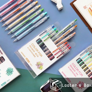 Set of 9 Colors Macaron & Vintage Morandi Retractable Gel Pen