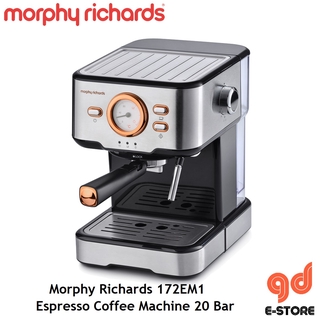 Morphy Richards 172EM1 Espresso Coffee Machine 20 Bar (Rose Gold with Stainless Steel)