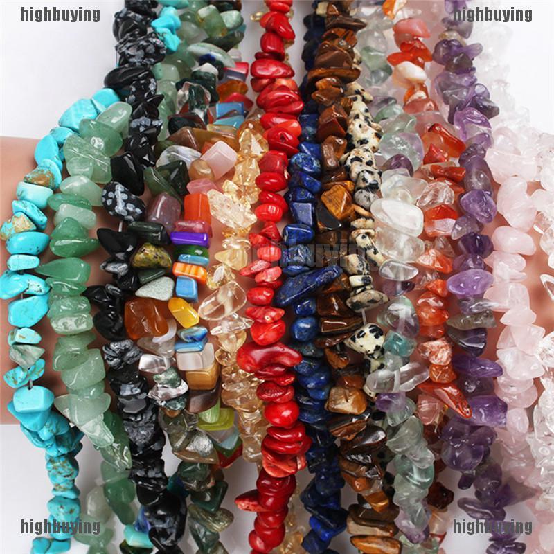 HBMY Gemstone Beads Gravel Irregular Geometry Loose Beads DIY Jewelry Making