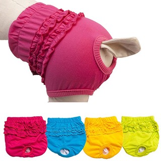 O28 Pet Dog Lace Panties Cute Puppy Female Dogs Menstruation Sanitary Pants Brief (1)