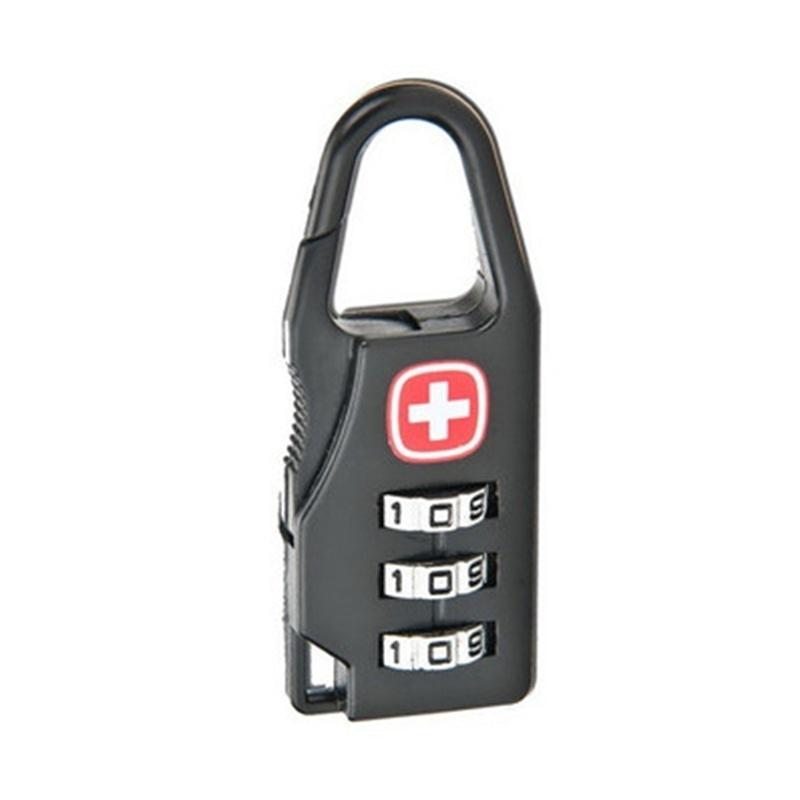 Swiss Cross Screen Printed Code Lock Pull Rod Luggage Travel Box Anti-theft Lock
