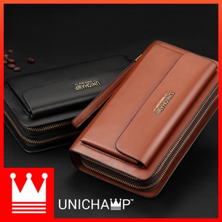 Unichamp Dompet Lelaki Premium Leather Men Wallet Long Wallet Men Clutch Bag Men Beg Tangan Lelaki Kulit PU MC531 CLB