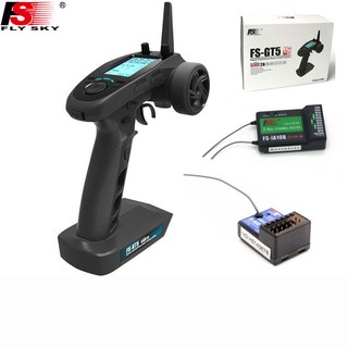 Flysky FS-GT5 2.4G 6CH Transmitter with FS-BS6 & FS-IA10B Receiver Built-in Gyro Fail-Safe for RC Car Boat