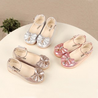 Ready Stock Children Girls Princess Lovely Bow Knot Shoes Toddler