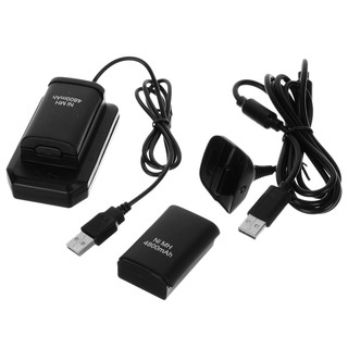 5-in-1 Charging Kit for Xbox 360 Slim - Black