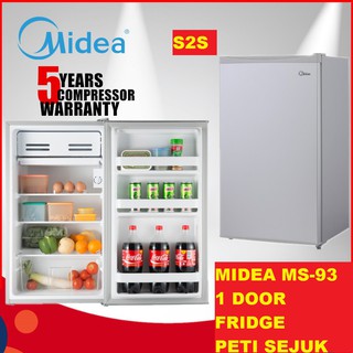 MIDEA 95L 1-Door Refrigerator MS-93 / PETI AIS PETI SEJUK 1 PINTU 95L