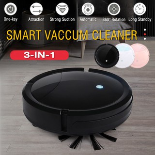 3 in 1 Sweeping Moping Sucking Rechargeable Smart Vacuum Cleaner Strong Suction Low Noise Automatic Floor Sweeper Robot