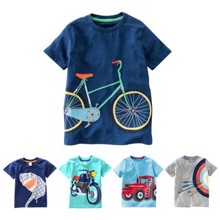 Summer Kids Baby Boys T-shirt Cartoon printing Short Sleeve Tee Shirts Tops