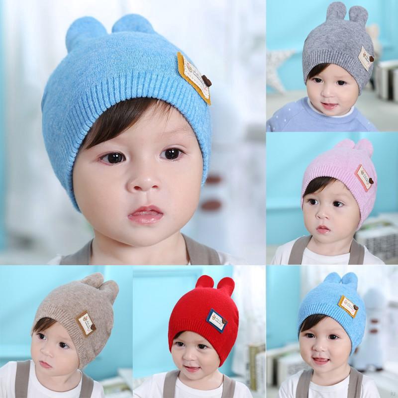 IU Spring Autumn Infant Baby Toddler Knitted Baby Hat