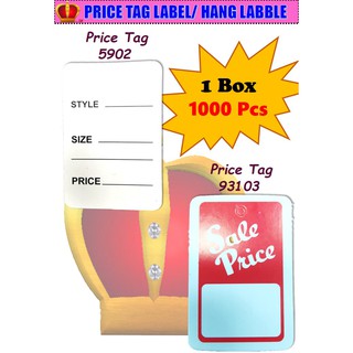 Price Tag Label Hang Label 1000 Pcs