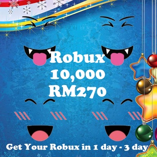 Robux Roblox 10K robux 1-3days