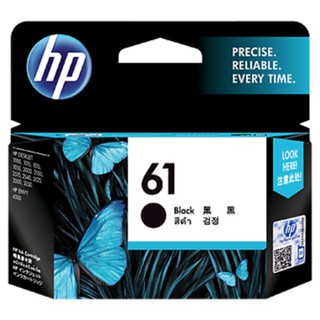HP 61 Black Original Ink Cartridge (CH561WA), For 1000–J110a/1010/2000–J210a/3000-J310a/1050–J410a/1050–J410a/1510/2050–
