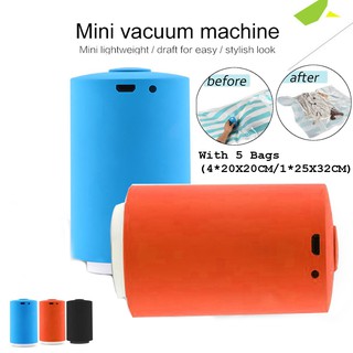 Portable Mini Household Electric Air Pump Bags Automatic Compression Vacuum Pump Home Space Saving Tools