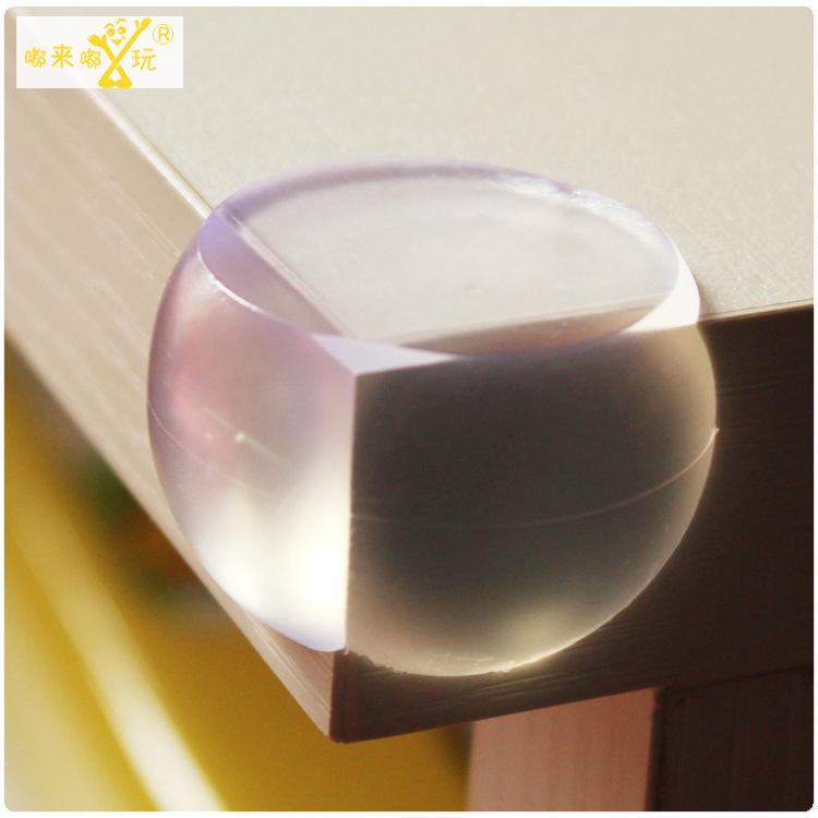 Transparent Glass Corner Spherical Table Angle With Double-Sided Tape