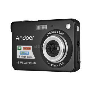 ♢Andoer 18M 720P HD Digital Camera Video Camcorder with 2pcs Rechargeable Batteries 8X Digital Zoom Anti-shake 2.7inch L
