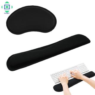 Durable Memory Foam Set Nonslip Mouse Wrist Support/ Keyboard Wrist Rest (1)