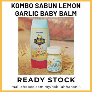 KOMBO GARLIC BABY BALM (30 GRAM) + SABUN LEMON (110ML)