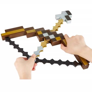 Ready stock 100% brand new Minecraft Bow and Arrow Toys Props Plastic BOW & EVA Foam ARROW Kids Toy Gift