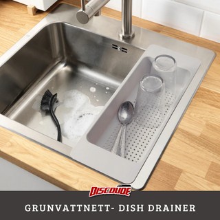 Colander Sink Draining Tray - Gray