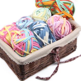 Color wool dyed fancy thick hand-knitted line DIY Xuanya mother knitted cloth strip line