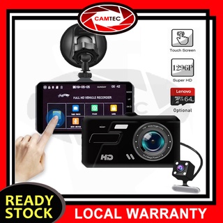 1296P / 1080P Dual Lens Car Camera Vehicle Video Dash Cam Full HD 170 deg FrontDashboard Camera 480P Rear View Camera