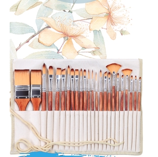 2281 24PC/set Paint Art Brush Set Acrylic Watercolor Brushes Artistic Set for Acrylic and Oil Painting Drawing