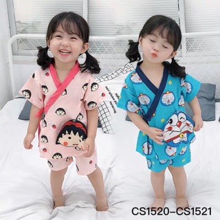 Chibi maruko chan kimono set doraemon kimono set [6M-5Y]