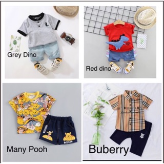 ReadyStok Baby Polo Pants Set boy kids budak lelaki baju clothe clothing fashion (1)
