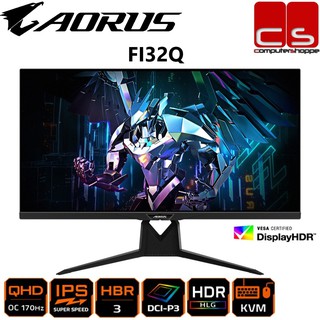 🔥PROMO ITEM🔥AORUS FI32Q 31.5" SS IPS QHD 8BITS 1MS 165HZ Gaming Monitor