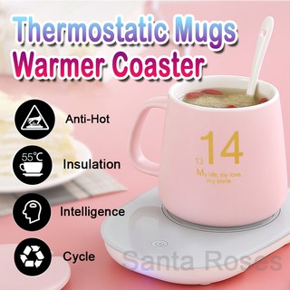 Portable 220v Cup Warmer Heat Beverage Ceramics Mug Thermostatic Coaster Heating Mat Keep Baby Bottle Drink Warm Heater