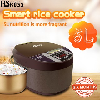 [Ready Stock] BSBOSS rice cookers pot 5L home official smart mini multi-function pot
