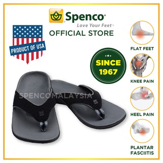 100% Original Spenco Women Yumi Onyx Arch Support Knee Heel Back Pain Flat Plantar Fasciitis Orthotic Slipper Sandal