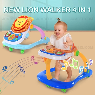 **Ready stock NEW LION WALKER/Musical Push Walker 4 IN 1